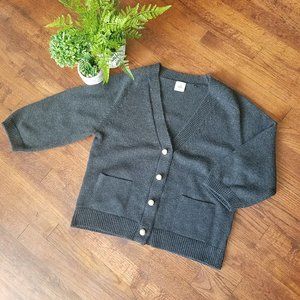 *CLOSET CLOSING* Cabi Gray Cardigan Pearl Buttons